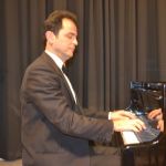 Kurz vor dem Konzert in Heidelberg, Januar 2013